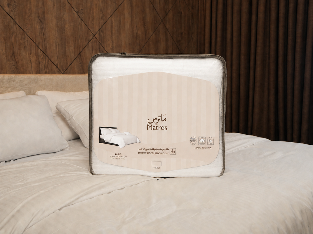 Luxury 7-Piece Hotel Bedding Set | White