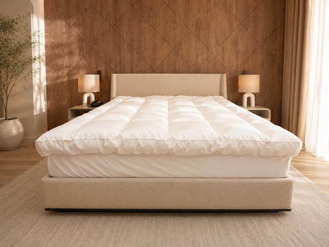 Dr.Matres 14 cm hotel mattress topper in white — included in the Hotel Comfort Package Plus